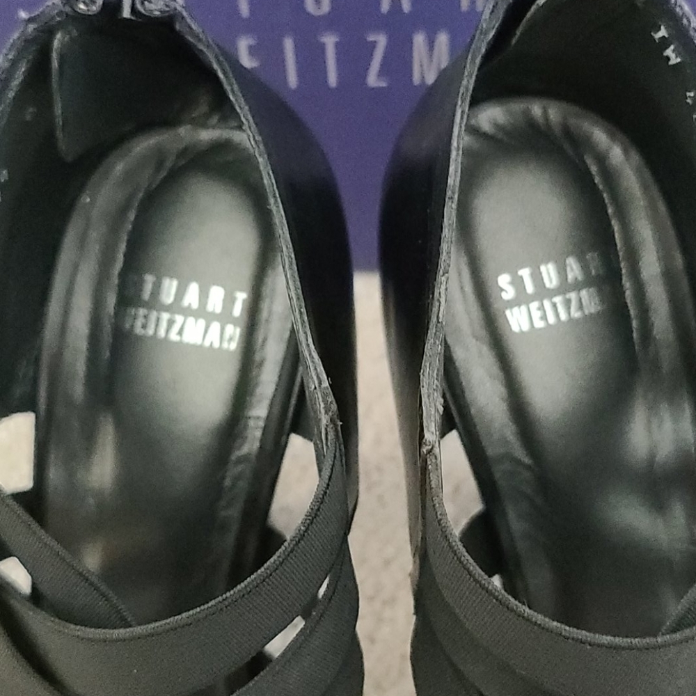 Start Weitzman Black Elastic Heels - image 3